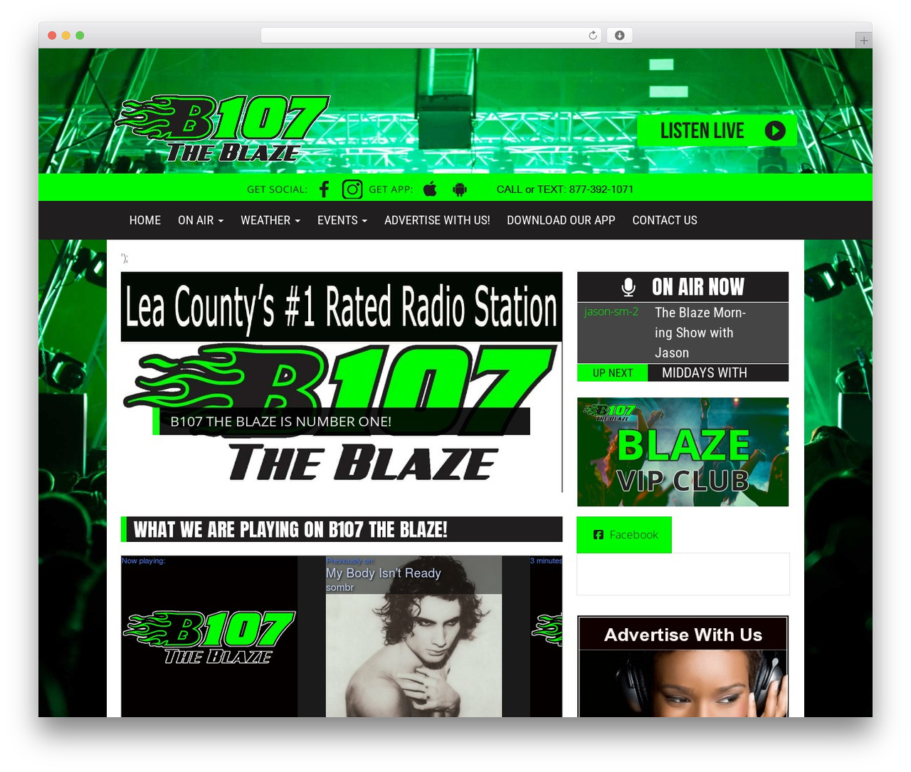 008 ITMWPB theme WordPress - b107theblaze.com