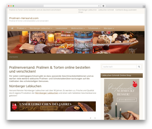 Affiliatetheme amazon WordPress plugin - pralinen-versand.com