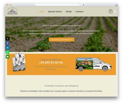 Astra theme WordPress - patatasyago.com
