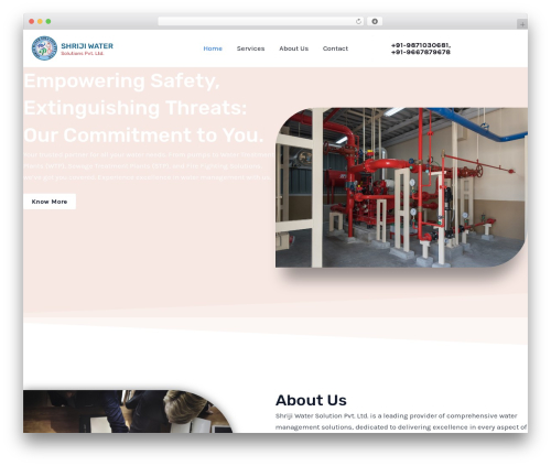 Astra WordPress theme - shrijiwatersolution.com