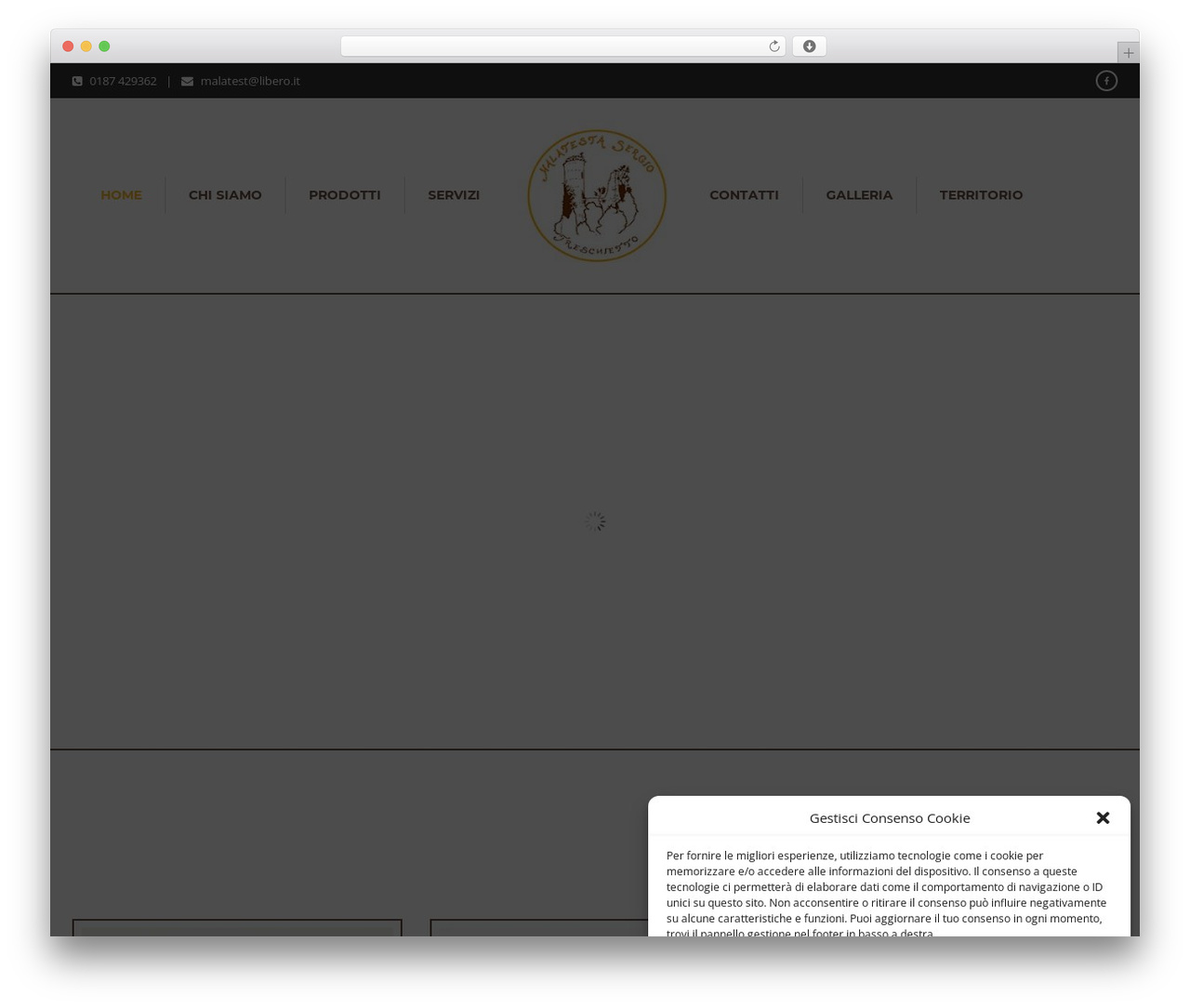 Bakery WordPress theme - malatestasergio.it