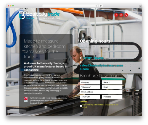 basically Trade WordPress theme - basicallytradecarcasses.com
