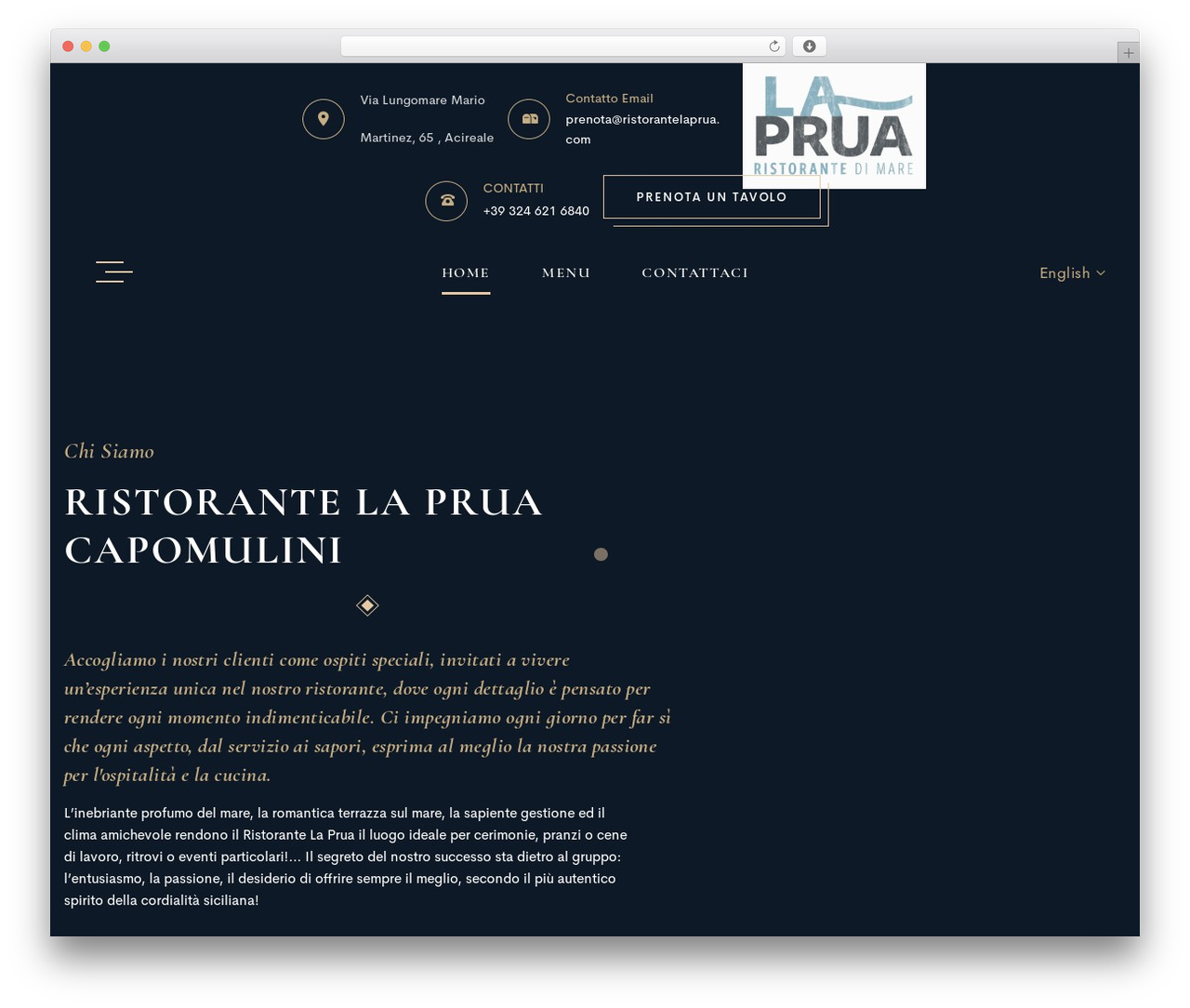 Basilico WordPress theme - ristorantelaprua.com Basilico WordPress theme - ristorantelaprua.com