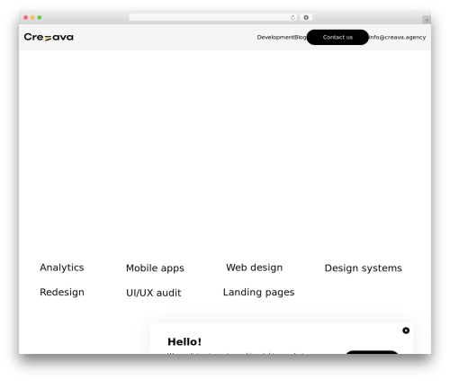 Creava Theme WordPress theme - creava.agency