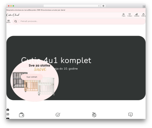 Cutie Cloud Theme WordPress theme - cutiecloud.com