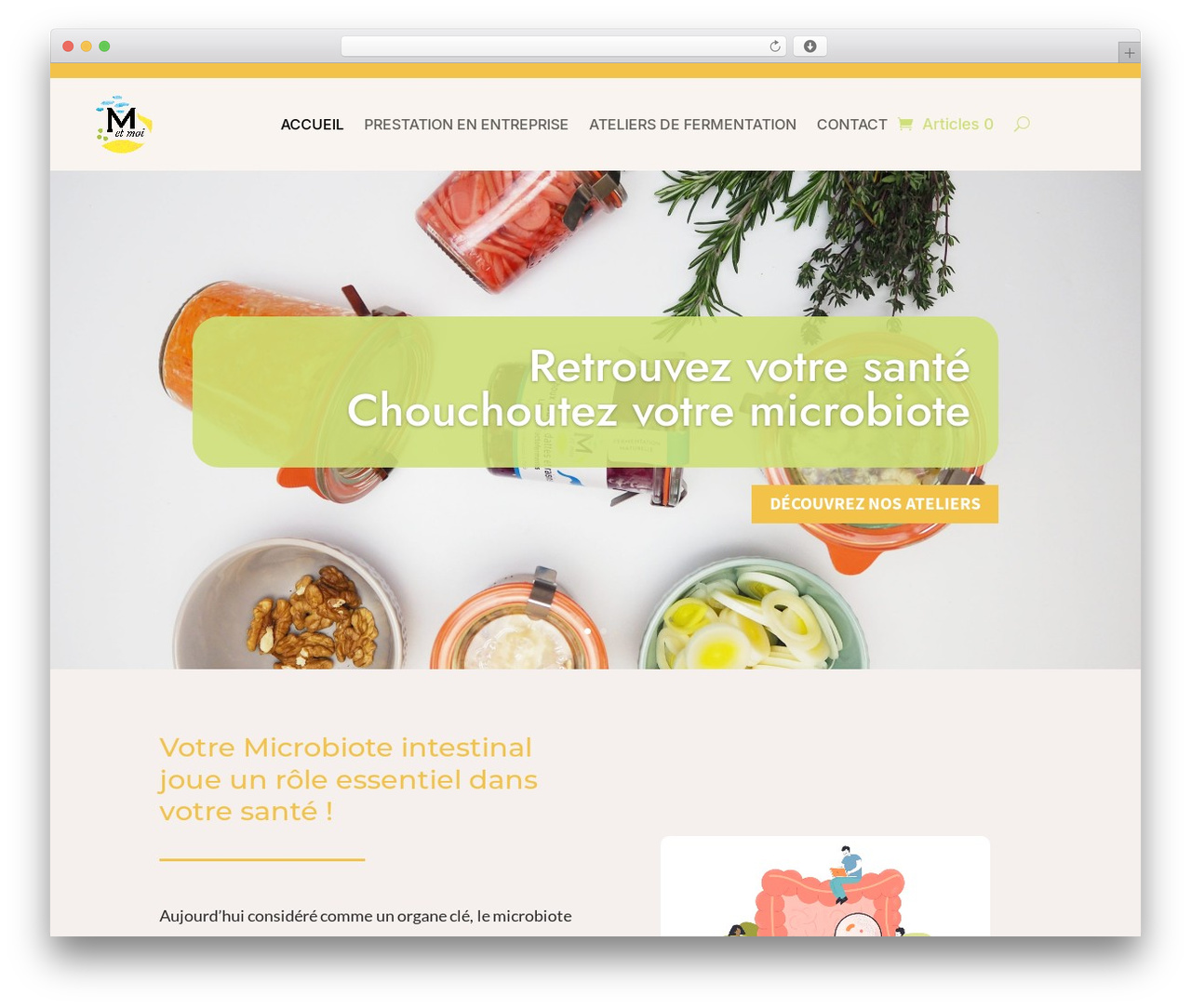 Divi WordPress theme - monmicrobioteetmoi.fr