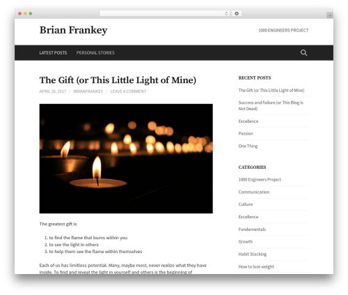 First WordPress website theme - brianfrankey.com First WordPress website theme - brianfrankey.com