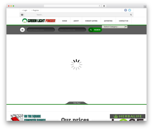 Glocal WordPress theme - greenlightfinder.com