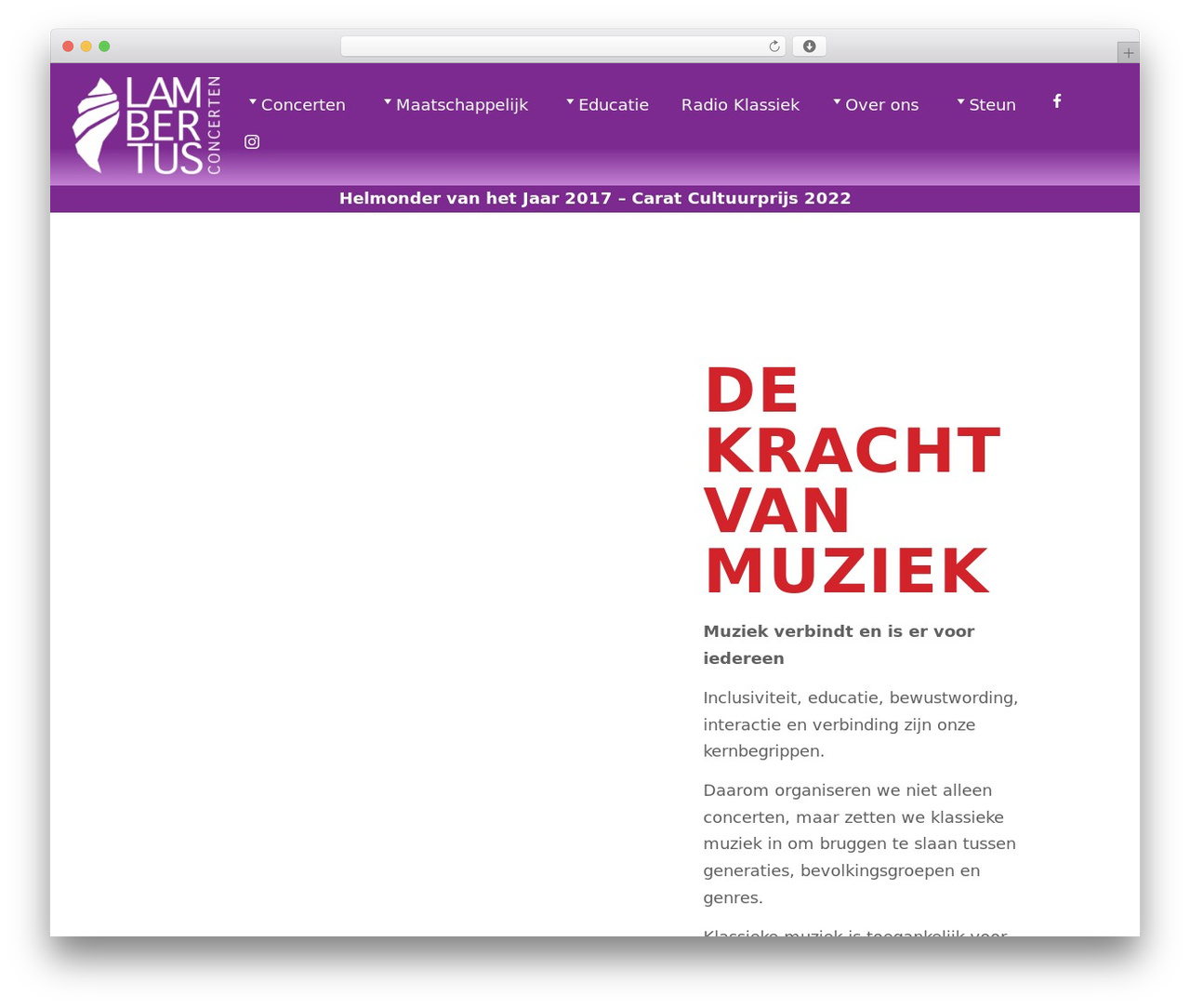 Hello Elementor free WordPress theme - lambertusconcerten.nl