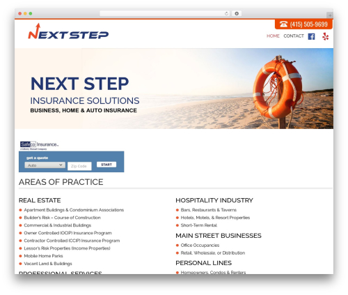 Streaminfo WordPress theme design - nextstepinsurancesolutions.com