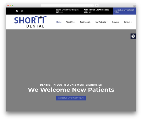 Theme WordPress Parent Theme - shorttdental.com