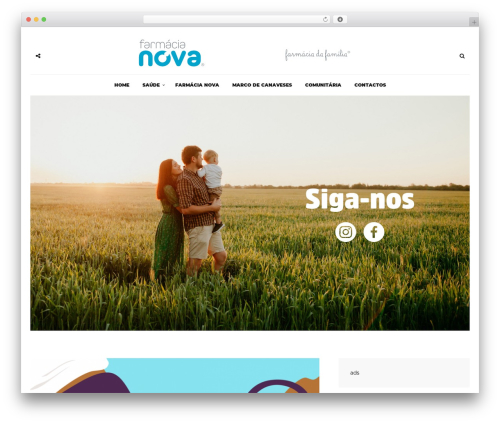 Theme WordPress Broden - farmacianova.pt