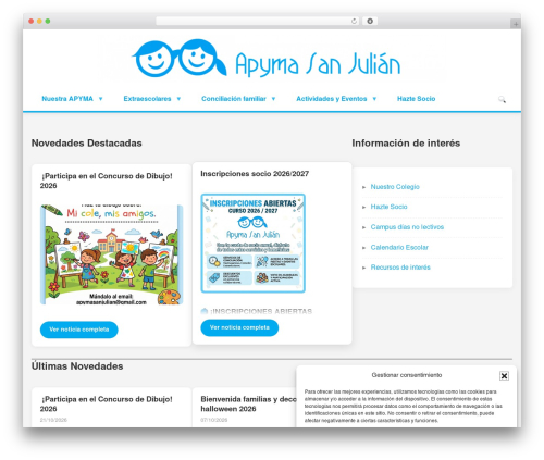 WordPress theme Apyma - apymasanjulian.com