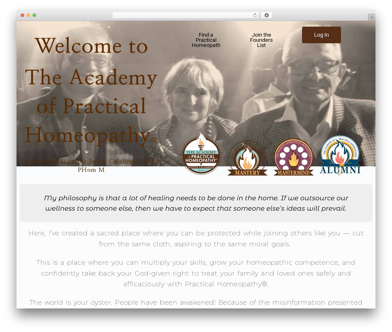 WordPress theme BuddyBoss Child - academyofpracticalhomeopathy.com