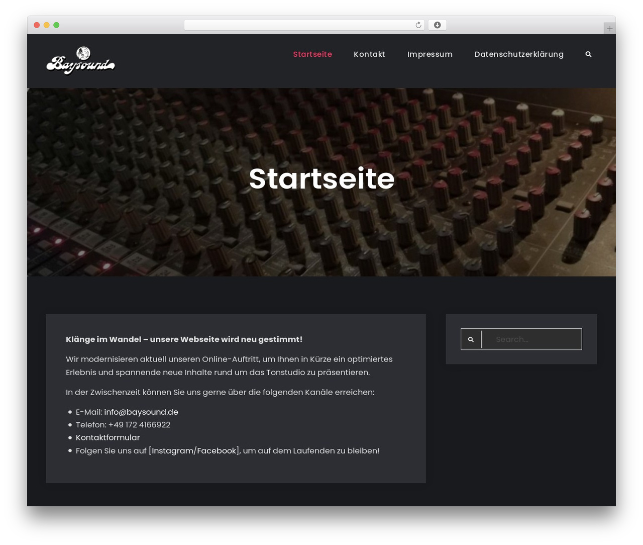 WordPress theme JetBlack - baysound.de WordPress theme JetBlack - baysound.de