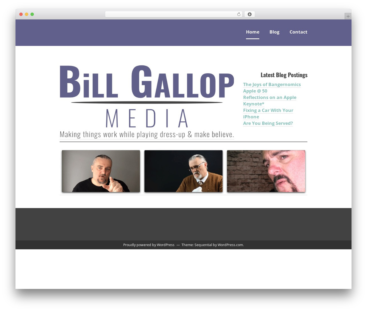 WordPress theme Sequential - billgallop.com WordPress theme Sequential - billgallop.com