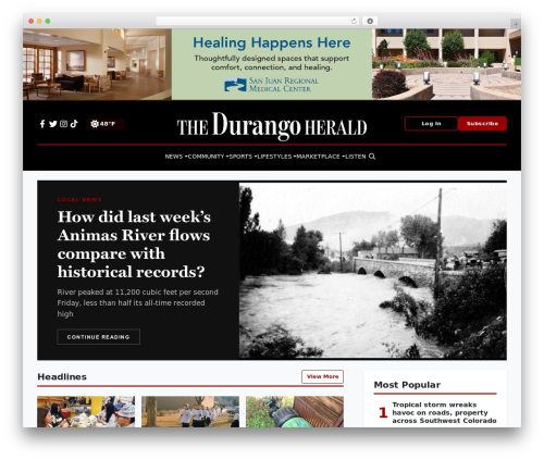 Everlit WordPress plugin - www.durangoherald.com