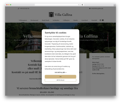 WordPress theme number-two - villa-gallina.dk
