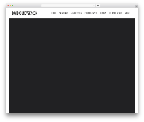 WordPress website theme Layers - davidkounovsky.com