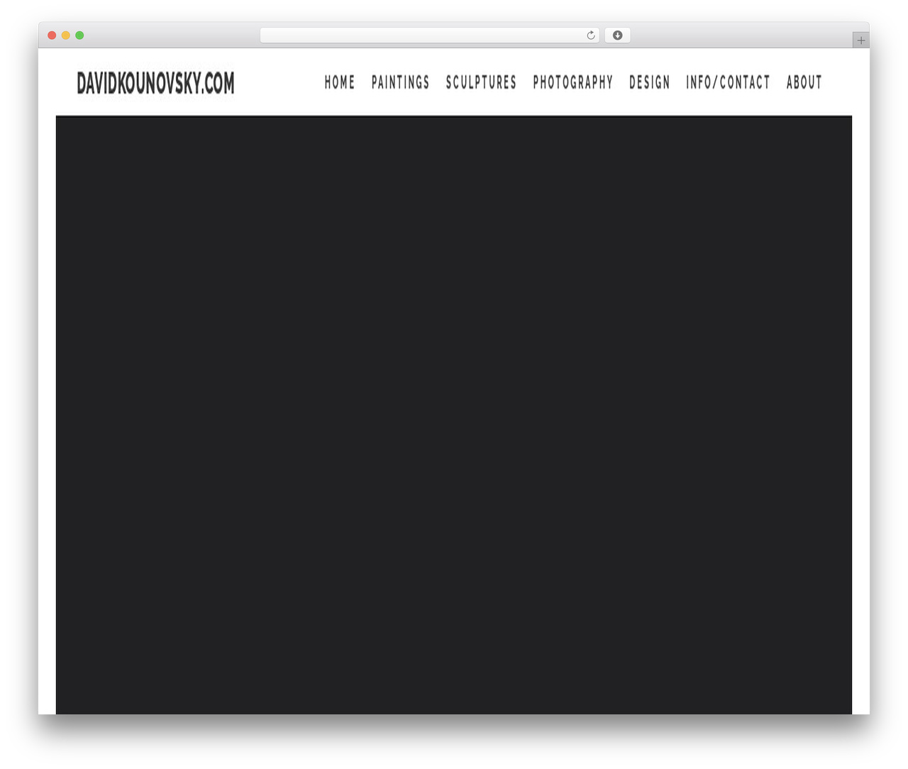 WordPress website theme Layers - davidkounovsky.com