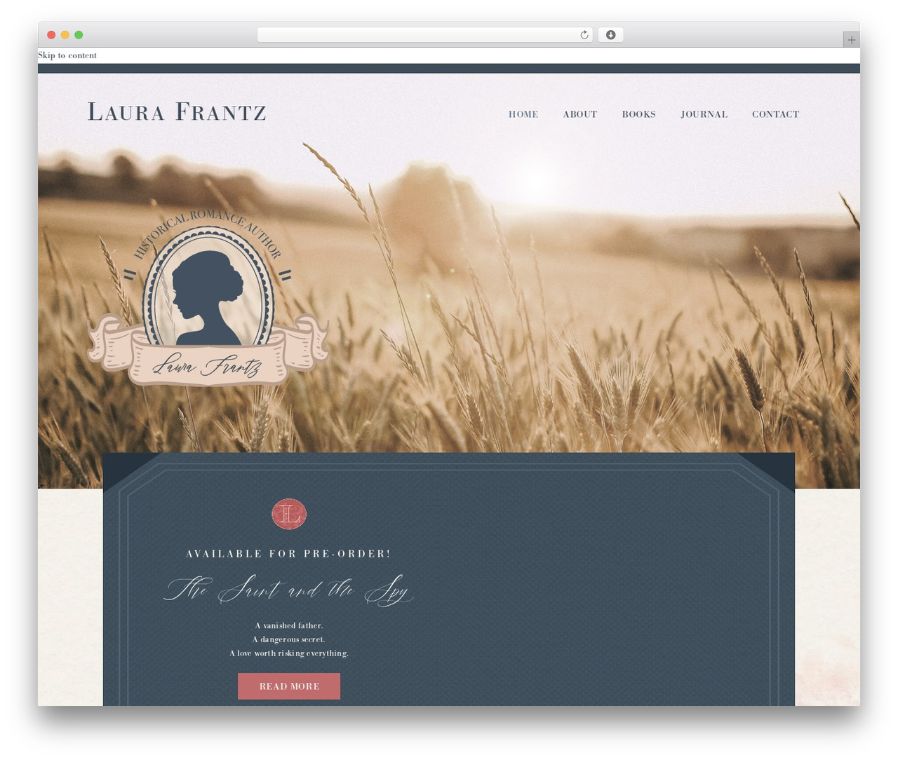 X WP theme - laurafrantz.net