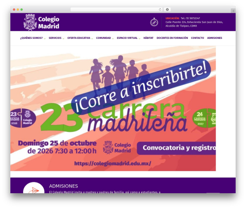 Enfant WordPress theme - colegiomadrid.edu.mx