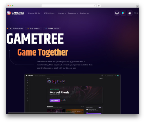 GameTree Optimized theme WordPress - gametree.me