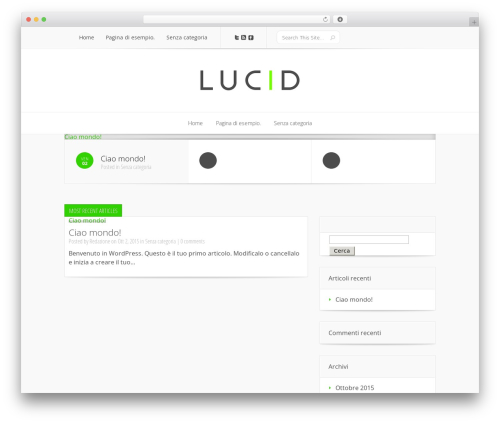 Lucid WordPress theme - teoriagender.it