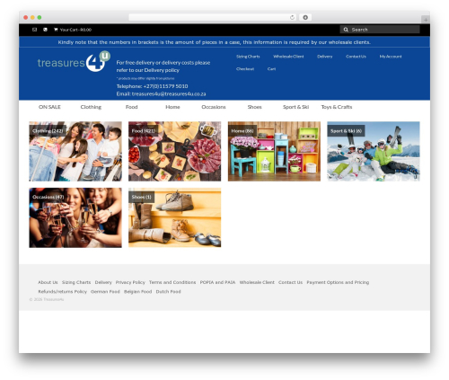 Virtue best free WordPress theme - treasures4u.co.za