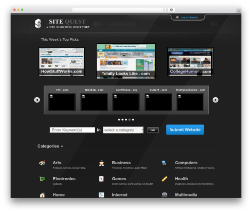 WordPress theme DirectoryPress - thesitequest.com