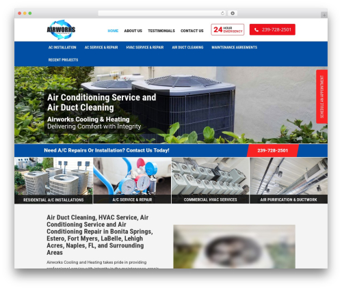 AirworkCH theme WordPress - airworkscooling.com