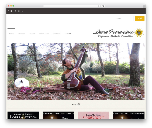cherry WordPress theme - laurapierantoni.com