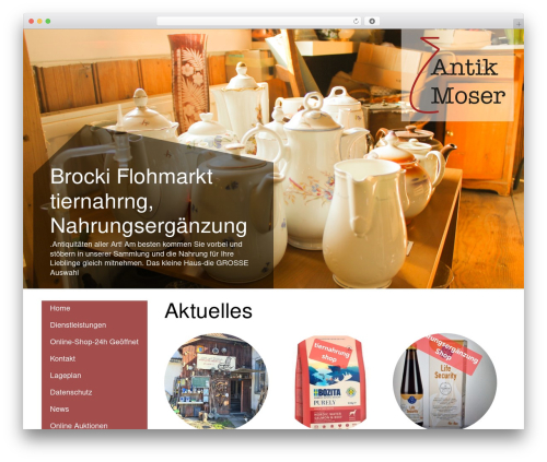 Moser WordPress theme - antik-moser.ch