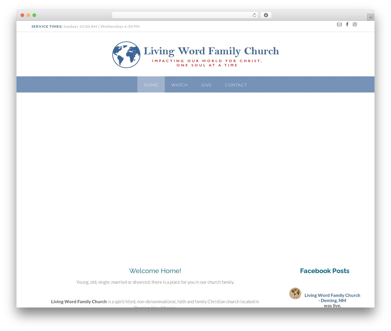 Panoramic free WordPress theme - lwfcdeming.com