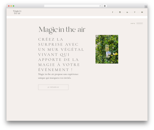 Solene WordPress theme - magicintheair.fr