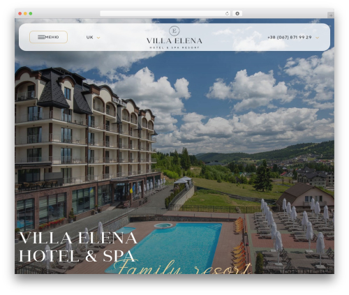 WordPress website theme e-theme - bukovel-elena.com.ua