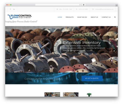 WP theme constructo - flowcontrolequip.com