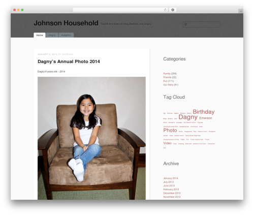 Best WordPress theme simpleX - johnsonhousehold.com