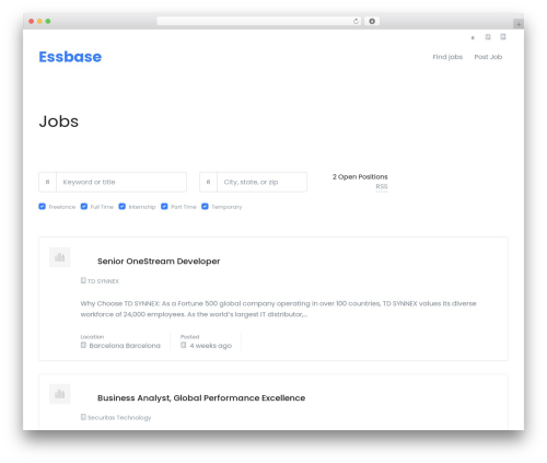 Front gutenberg blocks WordPress plugin - essbasejob.com