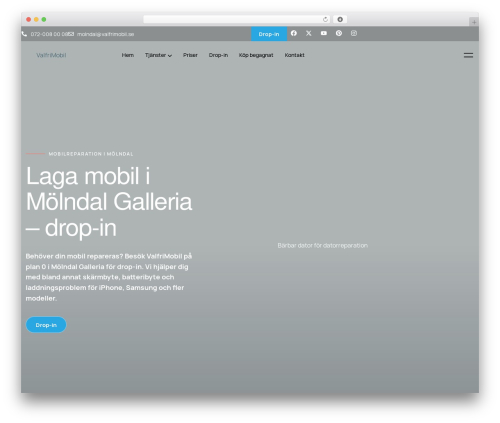 GadgetFix WordPress theme - valfrimobil.se