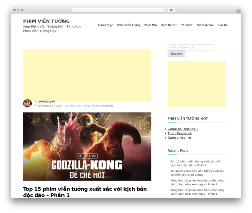 WordPress theme Deep Light - phimvientuong.org