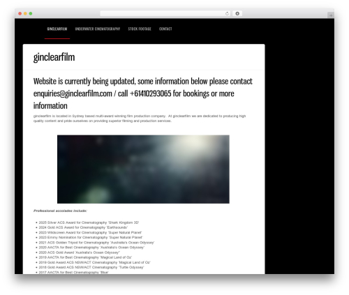 WordPress theme DK - ginclearfilm.com