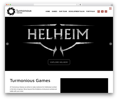 CPP WordPress gaming theme - turmoniousgames.com