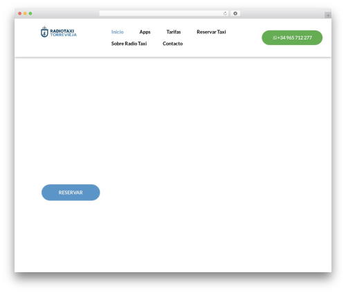 Chauffeur booking system WordPress plugin - radiotaxitorrevieja.com
