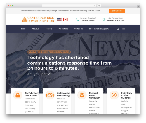 Maxbizz WordPress theme - centerforriskcommunication.org