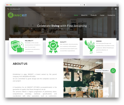 Site WordPress website theme - innokit.in