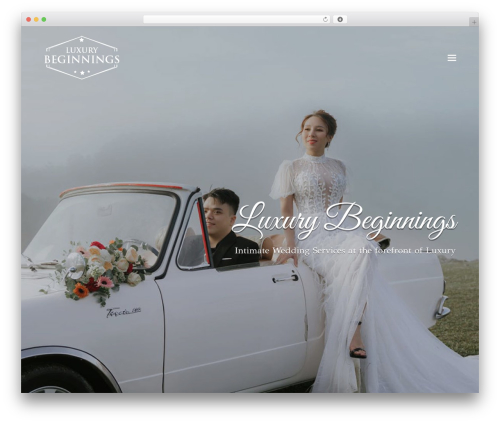 Total WordPress wedding theme - luxurybeginnings.com