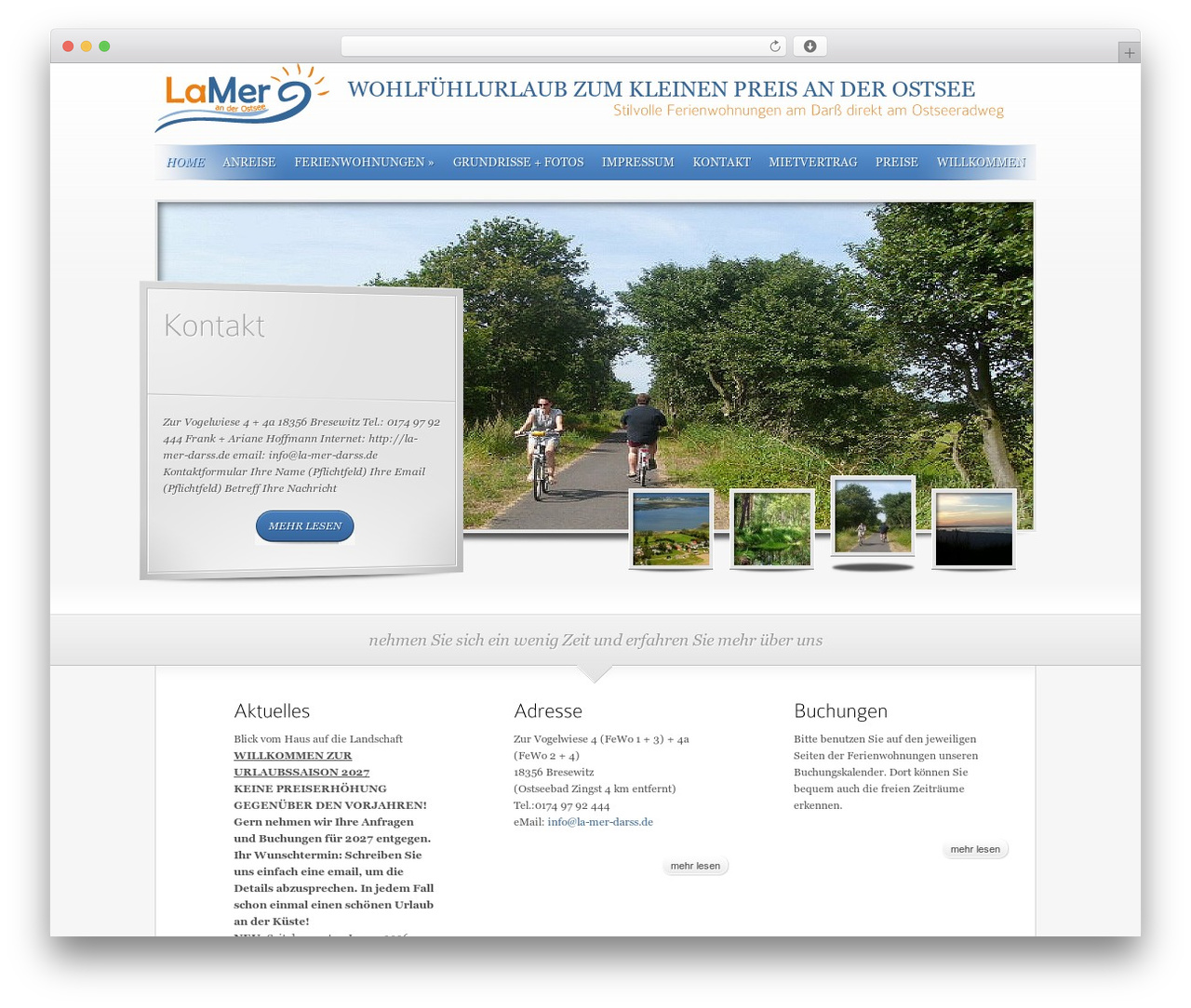 WordPress theme SimplePress - la-mer-darss.de
