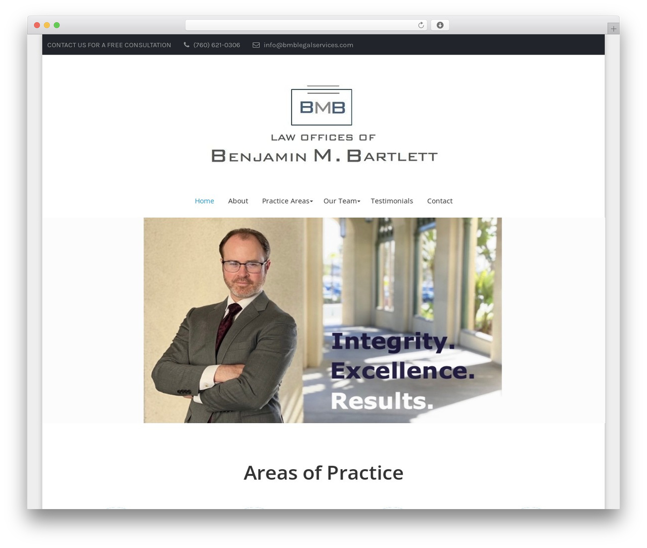 WP Generic WordPress theme - bmblegalservices.com