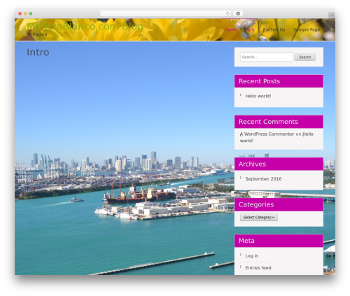 Zeroerror Lite WordPress theme - maritzablanco.com